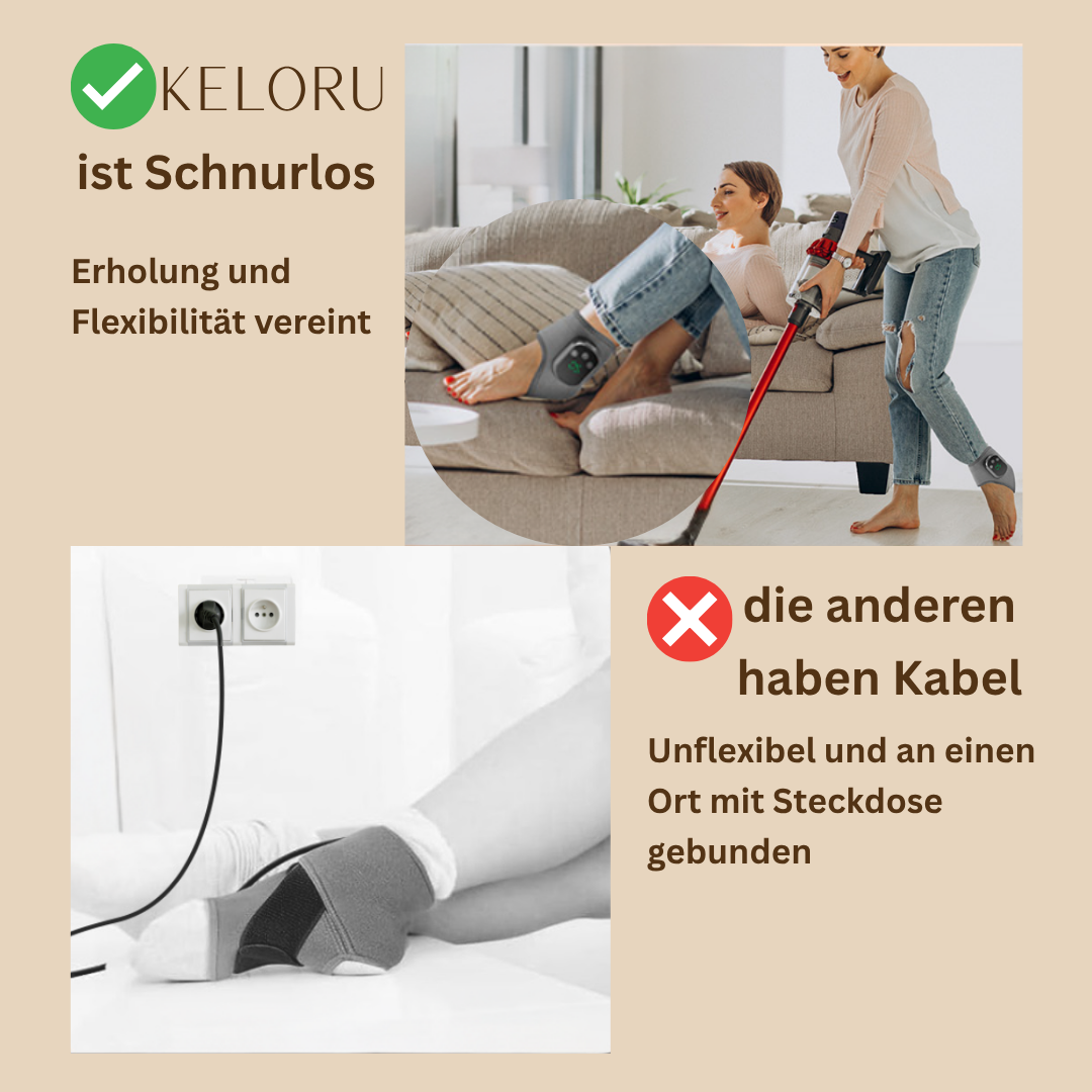 Kabelloses 3-in-1 Fuß-Massagegerät