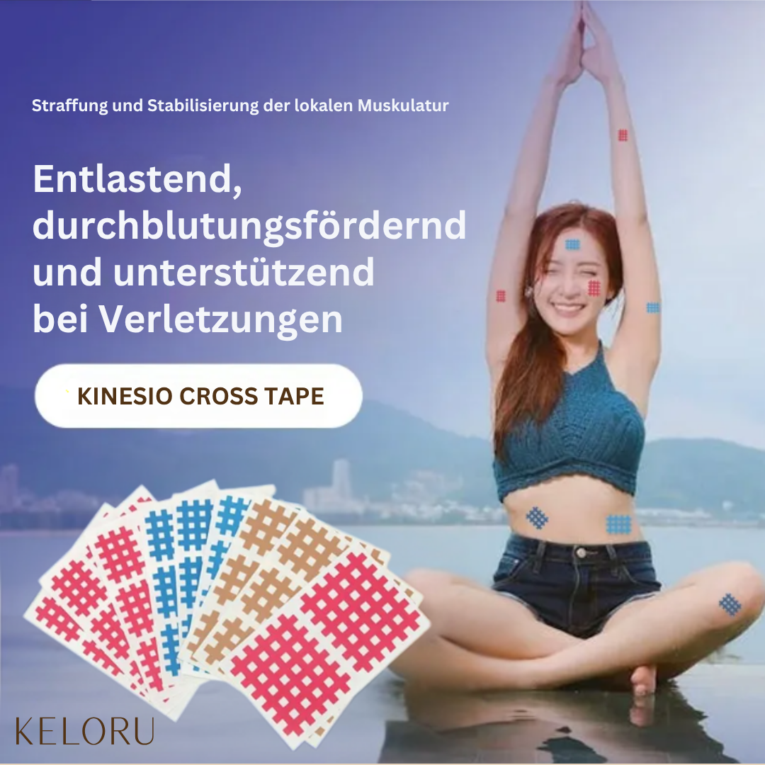 Kinesiologisches Physiotherapie Cross Tape